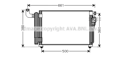 KA5082 AVA Радиатор кондиционера (фото 1)