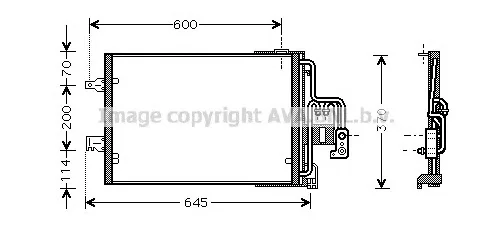 OL5385 AVA Радиатор кондиционера (фото 1)