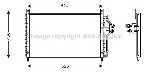 OLA5226 AVA Радиатор кондиционера (фото 1)