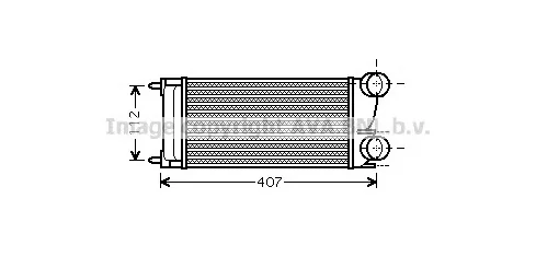 PE4332 AVA Интеркулер (радиатор интеркулера) (фото 1)