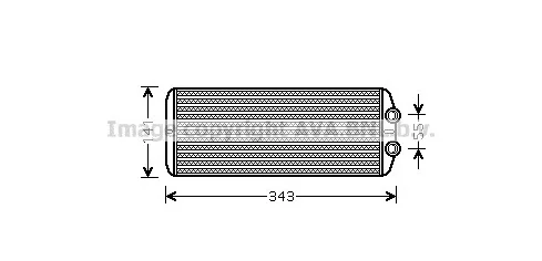 PE6311 AVA Радиатор отопителя салона (фото 1)