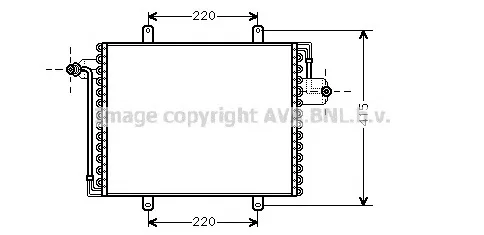RT5195 AVA Радиатор кондиционера (фото 1)