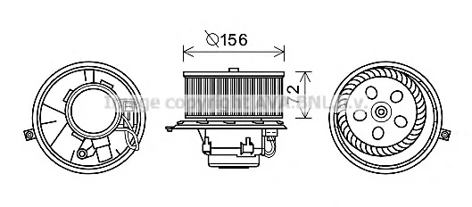RT8580 AVA Двигатель (моторчик) вентилятора салона (фото 1)