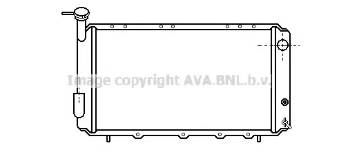 SU2008 AVA Радиатор охлаждения двигателя (фото 1)