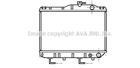TO2069 AVA Радиатор охлаждения двигателя (фото 1)