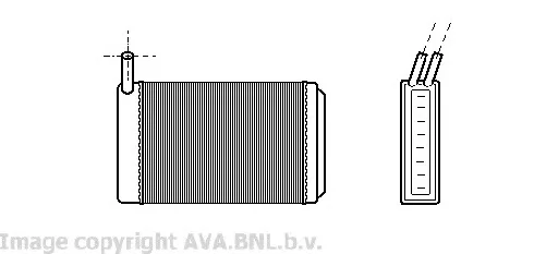 VW6061 AVA Радиатор отопителя салона (фото 1)