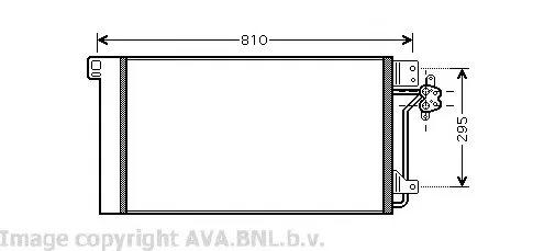 VWA5236 AVA Радиатор кондиционера (фото 1)