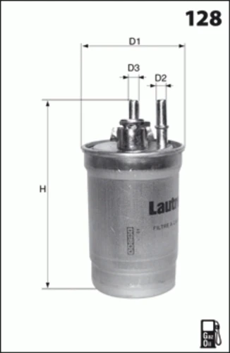 ELG5250 MECAFILTER Топливный фильтр (фото 3)