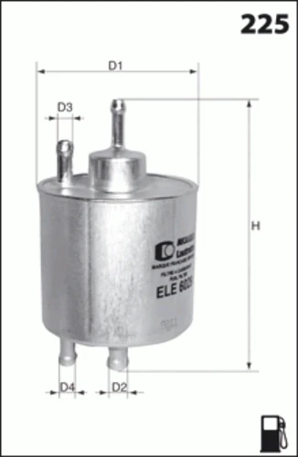 ELE6028 MECAFILTER Топливный фильтр (фото 3)