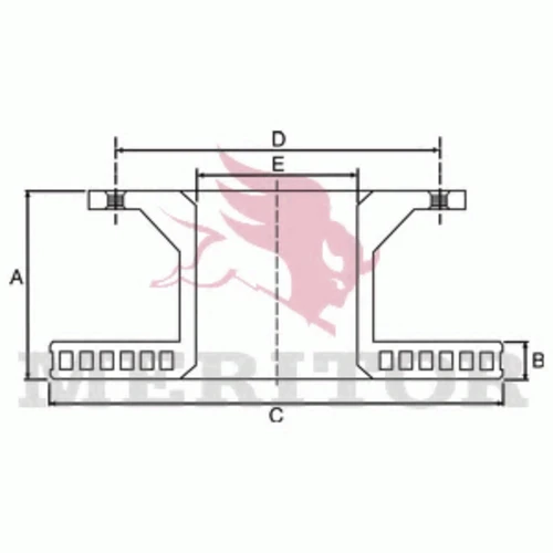 MBR5048 MERITOR Тормозной диск (фото 2)