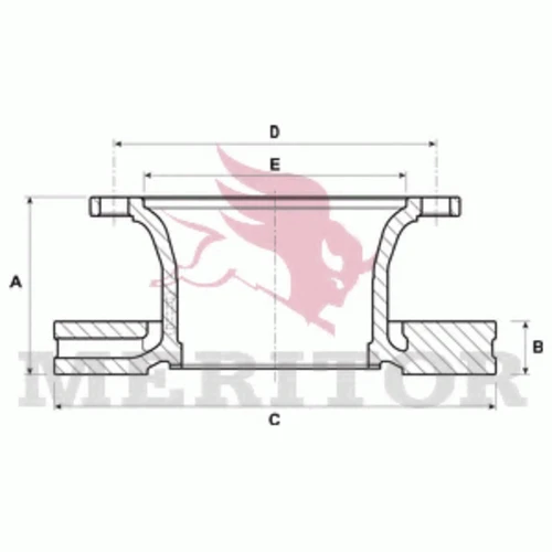 MBR9014 MERITOR Тормозной диск (фото 2)