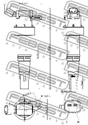 12640-011 FEBEST Катушка зажигания (фото 2)