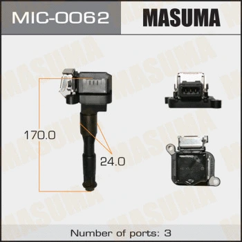 MIC-0062 MASUMA Катушка зажигания (фото 1)