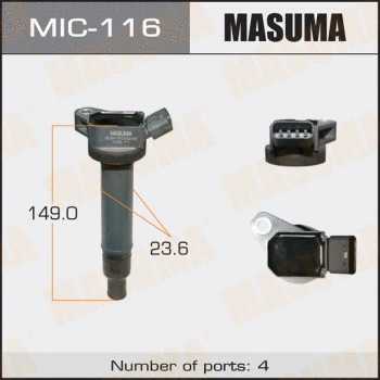 MIC-116 MASUMA Катушка зажигания (фото 1)