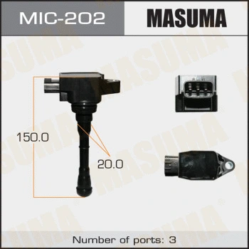 MIC-202 MASUMA Катушка зажигания (фото 1)