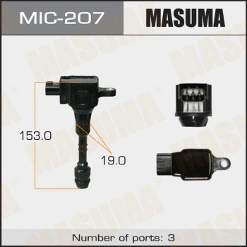 MIC-207 MASUMA Катушка зажигания (фото 1)