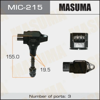 MIC-215 MASUMA Катушка зажигания (фото 1)