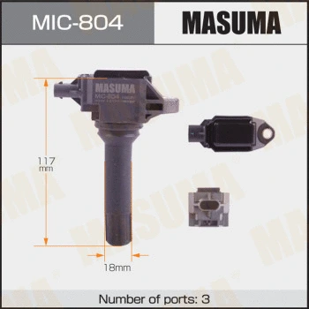 MIC-804 MASUMA Катушка зажигания (фото 1)