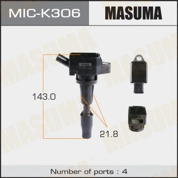 MIC-K306 MASUMA Катушка зажигания (фото 1)