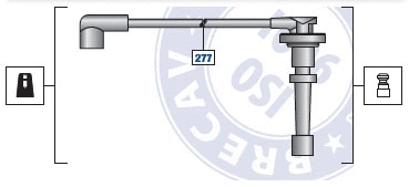 92.27790 BRECAV Провод зажигания (фото 1)