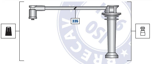 92.33540 BRECAV Провод зажигания (фото 1)
