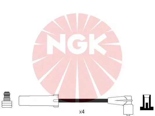4054 NGK Комплект проводов зажигания (фото 1)