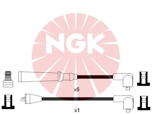5764 NGK Комплект проводов зажигания (фото 1)