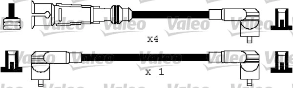 346112 VALEO Комплект проводов зажигания (фото 1)