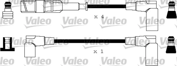 346144 VALEO Комплект проводов зажигания (фото 1)
