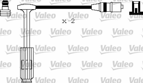 346145 VALEO Комплект проводов зажигания (фото 1)