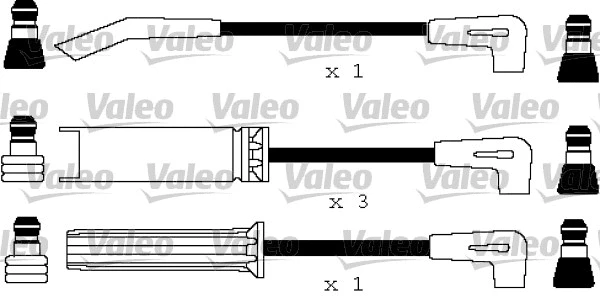 346160 VALEO Комплект проводов зажигания (фото 1)
