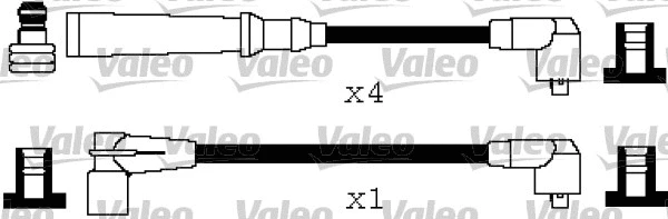 346209 VALEO Комплект проводов зажигания (фото 1)
