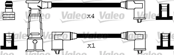 346265 VALEO Комплект проводов зажигания (фото 1)