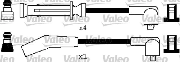 346323 VALEO Комплект проводов зажигания (фото 1)