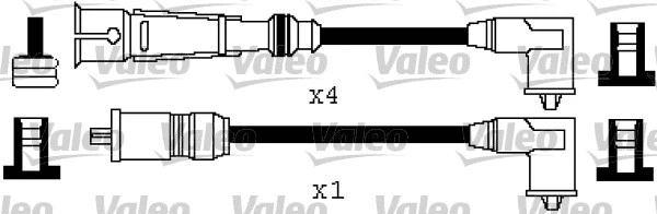 346363 VALEO Комплект проводов зажигания (фото 1)
