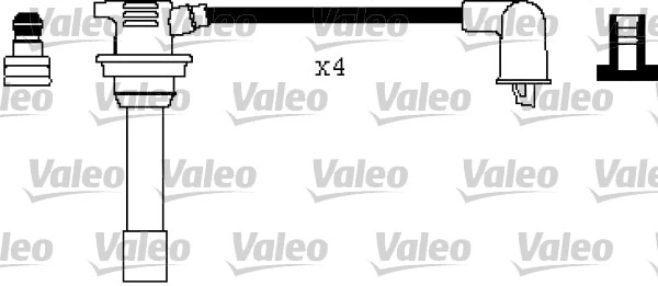 346364 VALEO Комплект проводов зажигания (фото 1)