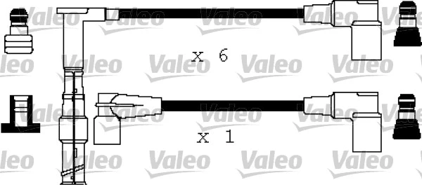 346376 VALEO Комплект проводов зажигания (фото 1)