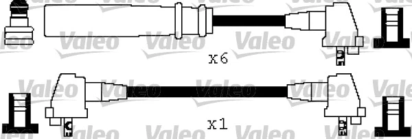 346420 VALEO Комплект проводов зажигания (фото 1)