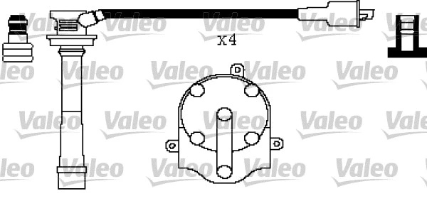 346430 VALEO Комплект проводов зажигания (фото 1)