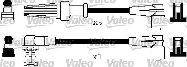 346471 VALEO Комплект проводов зажигания (фото 1)