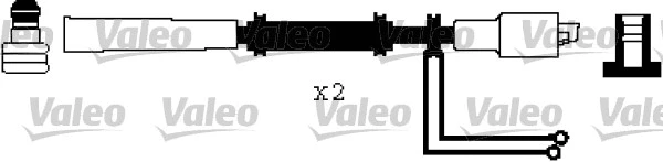 346518 VALEO Комплект проводов зажигания (фото 1)