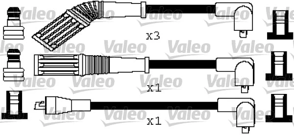 346529 VALEO Комплект проводов зажигания (фото 1)