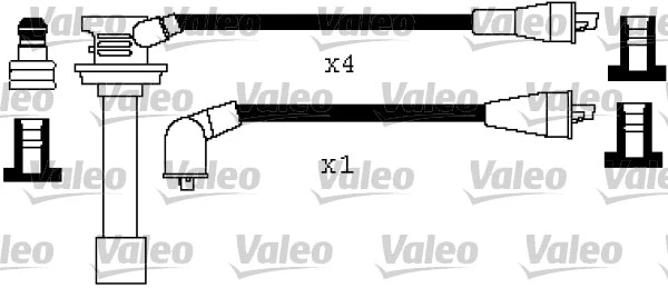 346533 VALEO Комплект проводов зажигания (фото 1)