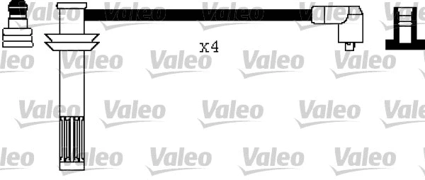 346543 VALEO Комплект проводов зажигания (фото 1)