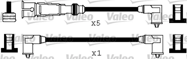 346571 VALEO Комплект проводов зажигания (фото 1)