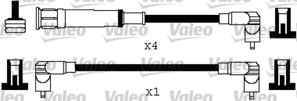 346578 VALEO Комплект проводов зажигания (фото 1)