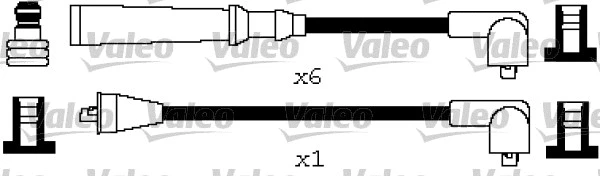 346588 VALEO Комплект проводов зажигания (фото 1)