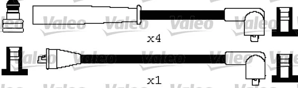 346603 VALEO Комплект проводов зажигания (фото 1)