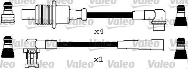 346604 VALEO Комплект проводов зажигания (фото 1)