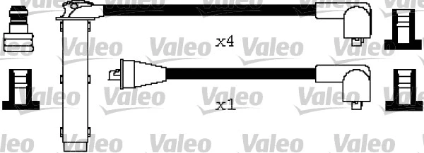 346656 VALEO Комплект проводов зажигания (фото 1)
